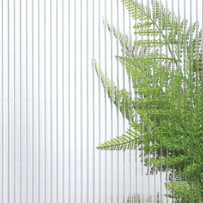 BPS 6Pcs 24"(W) x72(L)×0.16" Polycarbonate Panels, Waterproof UV Protected Reinforced Sheets, Outdoor Garden and Greenhouse Covering, Twin-Wall Clear Sheets