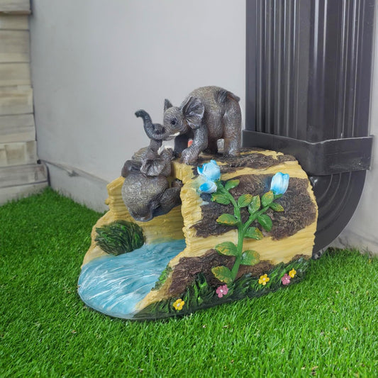 coolboy Elephant Decor Statue Gutter Downspout Extension Decorative,Garden Animal Statue Outdoor