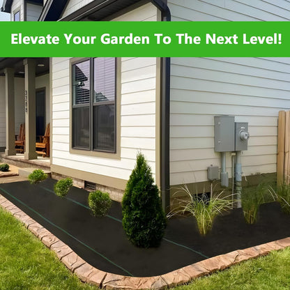 4FT x 300FT Weed Barrier Landscape Fabric Heavy Duty, Thicken Garden Fabric Weed Mats, Weed Control Garden Cloth, Woven Geotextile Fabric for Garden Beds, Underlayment, Commercial Driveway