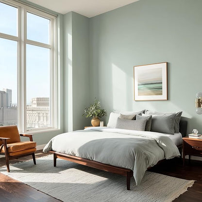 EVOLVE Paint & Primer: Environment-friendly, Low Sheen with One-coat Coverage for Interior & Exterior surfaces (Greenhouse, 5-Gallon)