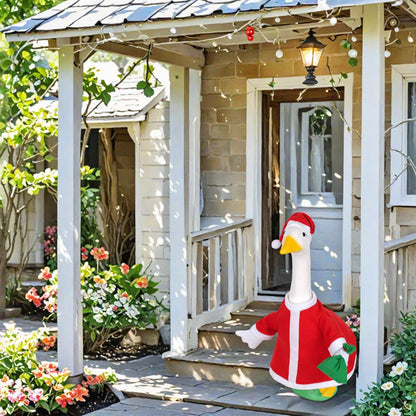 8 Sets Seasonal Holiday Porch Goose Outfits Summer Outfits Fall Halloween Christmas Birthday All Seasons Garden Goose Clothes for 23" Cement Statue Lawn Patio Outdoor Decoration(Classic Style)