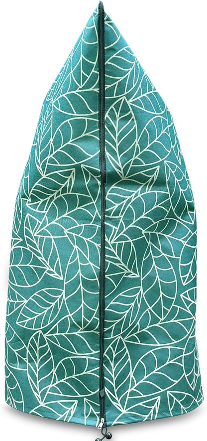 Plant Covers Freeze Protection 47"x71" in 2 Pack | Green Winter Frost Blankets for Outdoor Plants | Reusable Garden Cover Bags with Zipper Drawstring | Cold Weather Shrub Protection Cloth