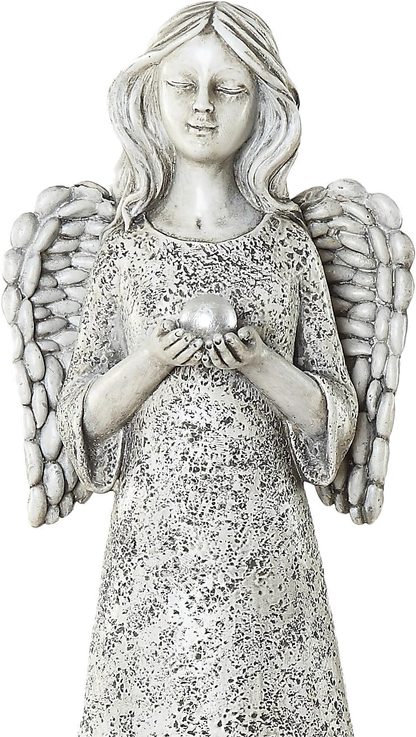 DUSVALLY Angel Statue for Home Decoration, Praying Commemorating Angel Statue Memorial Decor, 2 Pack of Healing Angel Gifts,10" H