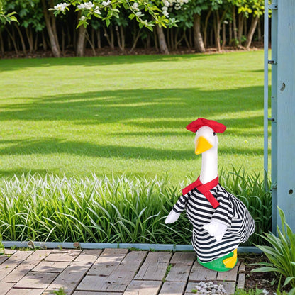 8 Sets Seasonal Holiday Porch Goose Outfits Summer Outfits Fall Halloween Christmas Birthday All Seasons Garden Goose Clothes for 23" Cement Statue Lawn Patio Outdoor Decoration(Classic Style)