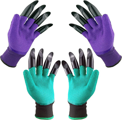 DCCPAA Garden Gloves with Claws,Claw Gardening Gloves for Digging,Planting, Weeding, Seeding-Waterproof for Men and Women