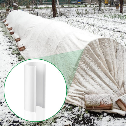 Jetec 64 Pieces Pool Cover Clamps for Above Ground Pools PVC Pipe Clips for Greenhouses, Row Covers, Shelters, Bird Protection, 2.4 Inches Long(1 Inch,White)