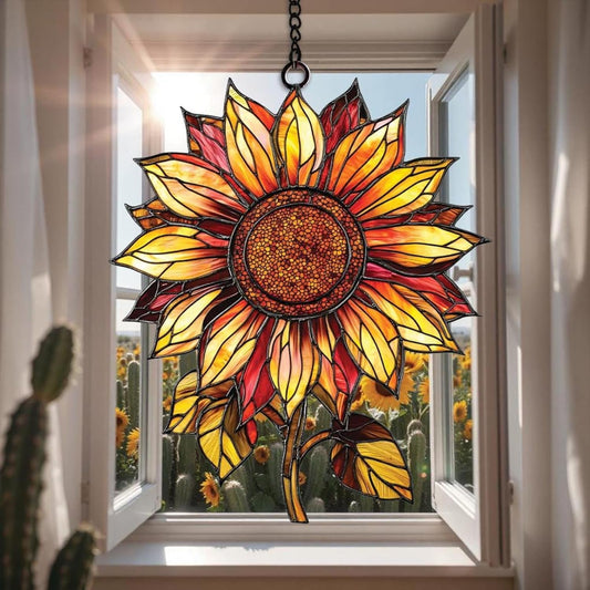Sunflower Suncatcher Ornament Gift Suncatchers Indoor Window Suncatchers for Windows Hanging Garden