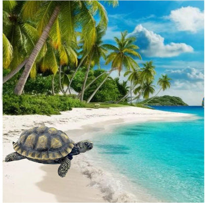 Bellaa Turtle Garden Sculptures Statues Home Decor Tortoise Realistic Cute Large Animal Gilbert Zen Garden Patio Lawn Yard Art Tanya Talia Galapagos Todd Outdoor Figurines 9 inch