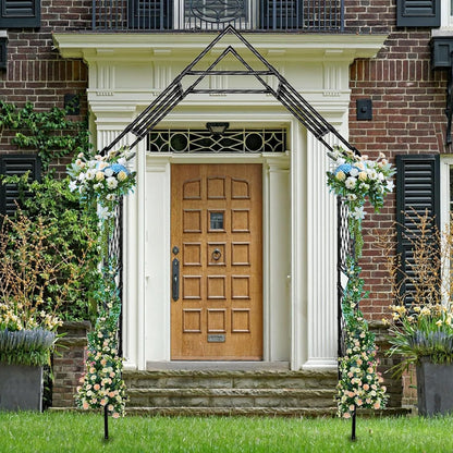 7.87x3.93Ft Metal Garden Arch Trellis for Climbing Plants, Outdoor Weddings, and Decor - Weather-Resistant Arbor for Patio, Backyard, and Garden