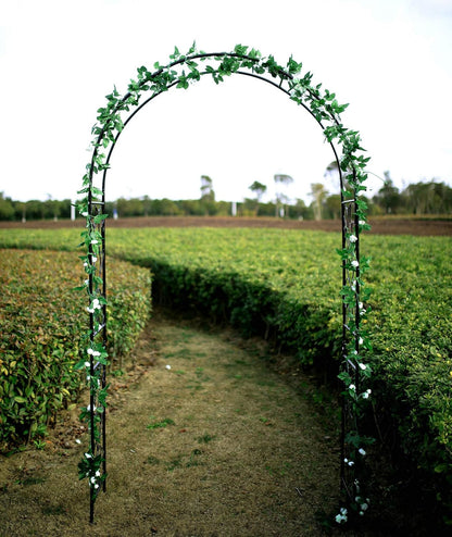 1. GO Steel Garden Arch, 7'5'' High x 3'7'' Wide, Garden Arbor for Various Climbing Plant, Outdoor Garden Lawn Backyard