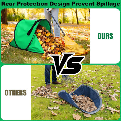 2025 New 60 Gallon Pop-Up Foldable Leaf Collector,Portable LeafBag,600D Oxford Cloth Leaves Pick Up Tool,Thicken Collapsible Leaves Picker Bag,Dustpan-Type Lawn Collector,Reusable Yard Garden Bag
