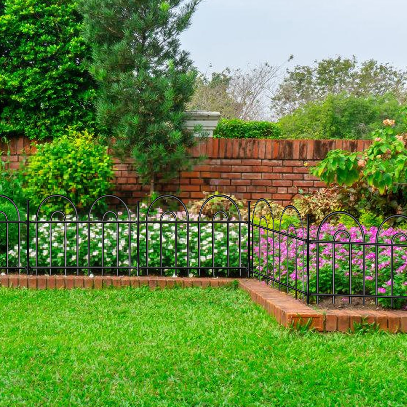 45ft X 13in Animal Barrier Fence, 32 Panels No Dig Fence for Dogs Rabbit, Anti Digging Defense