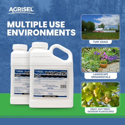 ImidaPro 2SC/Midash 2SC Insect & Pest Control, Residential & Commercial, Effective Against 100+ Pests, Outdoor Use Only, Includes 3-Pack of Agrisel Protective Gloves, 128 Ounces