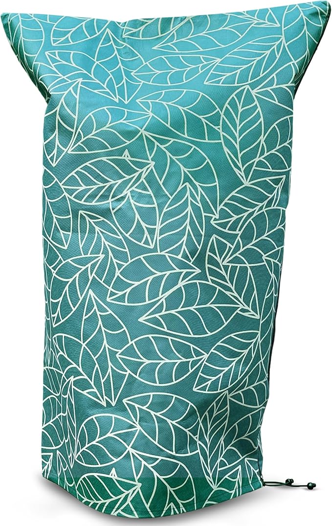 Plant Covers Freeze Protection 59"x91" in 2 Pack | Green Winter Frost Blankets for Outdoor Plants | Reusable Garden Cover Bags with Zipper Drawstring | Cold Weather Shrub Protection Cloth
