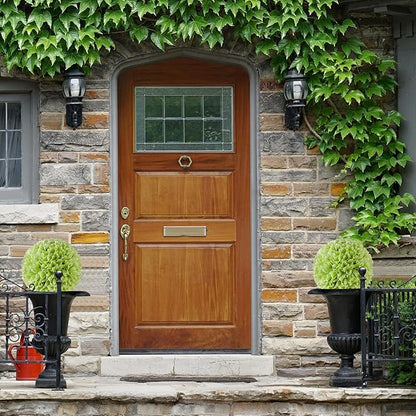 Goplus 11 Inch Topiary Balls Artificial Outdoor Set of 2, Faux Boxwood Ball, Fake Plant Sphere, Round Artificial Plant Balls for Front Door, Porch, Backyard, Balcony, Home Décor (Green)