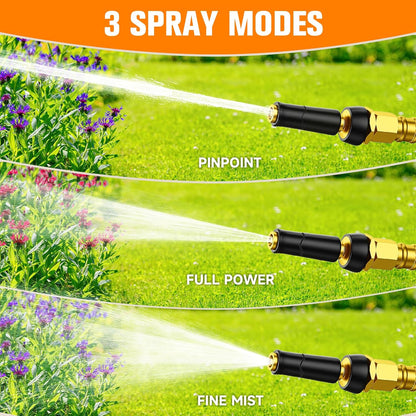 Metal Garden Hose 175 FT - 304 Stainless Steel Water Hose 175 FT - Expandable Short Flexible Garden Hose,no Kink Explosion, no Bite