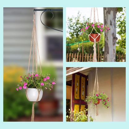 EBOOT 2 Pack 48 Inch Large Macrame Plant Hanger Rope to Hang Flower Pot Plant Holder for Indoor