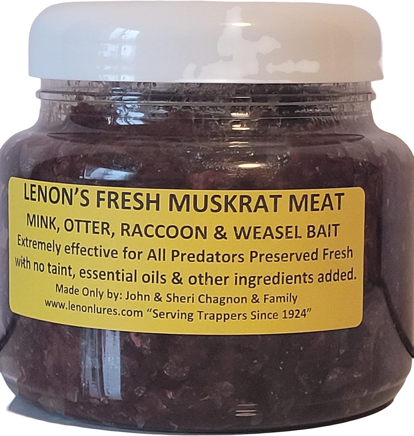 Lenon's Fresh Muskrat Meat Bait for Weasel, Mink, Otter and Raccoon