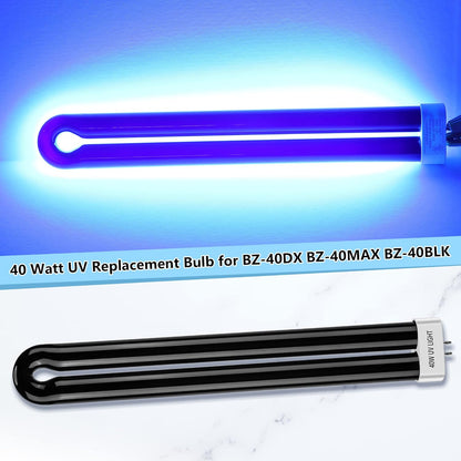 Bug Zapper Replacement Bulbs, 40w Black Light Bulb Compatible with Black Flag Bug Zapper Model BZ-40DX, BZ-40MAX, and BZ-40BLK (1)