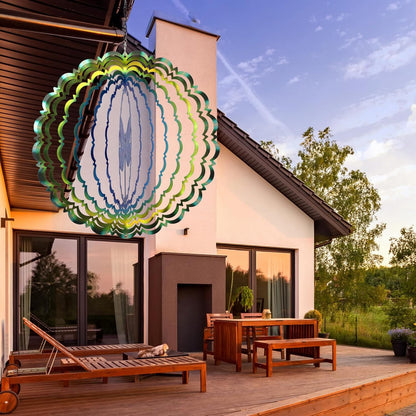 Wind Spinners Outdoor Dragonfly - Birthday Gifts for Women Mom Wife Grandma, Hanging Wind Sculptures Wind Spinners, 12 inch 3D Wind Spinner for Garden Decor for Outside, Garden, Patio, Yard, Outdoor