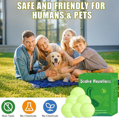 36 Pack Snake Repellent for Yard, Powerful Outdoor & Indoor Lizard be Gone for Garden Lawn, Natural Lizard Repellent for Outdoor Camping Fishing, Effective Repels Snakes Lizard Pets Safe Balls Green
