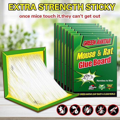 Ezoon 36 Pack Large Mouse Glue Traps with Enhanced Stickiness, Sticky Rat Traps, Sticky Snake Trap, Mouse Traps Sticky Pad Board for House Indoor Outdoor, Easy to Set, Extra Large (8.3" x 12")