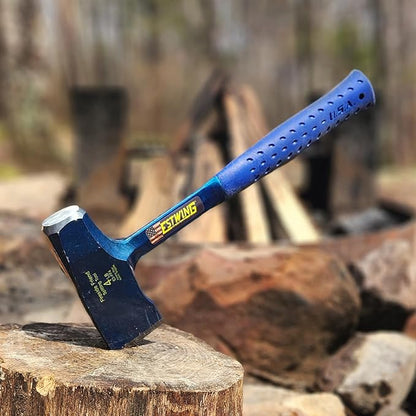 ESTWING Special Edition Fireside Friend - Leather 14" Wood Splitting Maul with Forged Steel Construction & Genuine Leather Grip