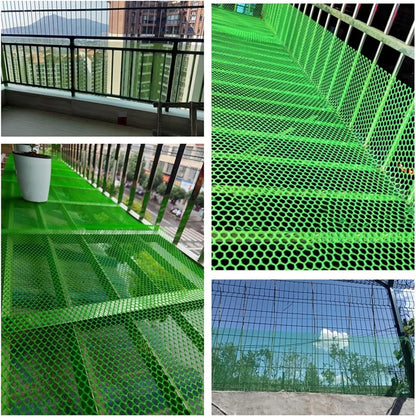 Wire Fence Mesh Green Plastic Mesh Roll 39.3″ Wide Poultry Fencing Multi-Use Garden Fence for Snow Fence Chicken Plants Balcony Protection Barrier(Size:1x10M - Mesh 1.2cm)