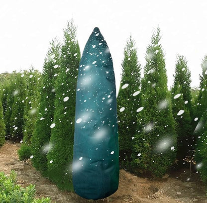 EBaokuup Zip A Tree Plant Covers Freeze Protection,79" H x 24" W Frost Blankets for Outdoor Plants,Warm Plant Protection Cover Bags for Cedars, Juniper, Cypress Trees (Medium)