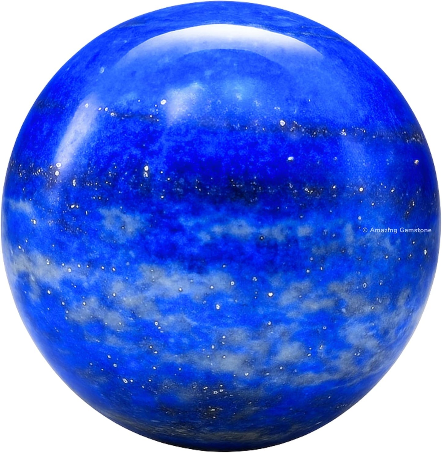Amazing Gemstone Lapis Lazuli Crystal Ball - 1" Inches Crystal Sphere Meditation Balls for Witchcraft and Decorative Balls - Crystals and Healing Stones Beginners Gift (Pack of 1)