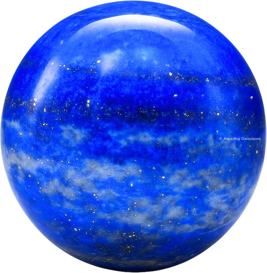 Amazing Gemstone Lapis Lazuli Crystal Ball - 1" Inches Crystal Sphere Meditation Balls for Witchcraft and Decorative Balls - Crystals and Healing Stones Beginners Gift (Pack of 1)