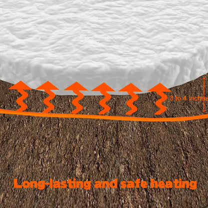 Soil Heating Cable 49 Ft Electric Soil Warming Cable Greenhouse Plant Soil Heater Cable Keep Soil Warm for Soil, Garden, Cold Frame