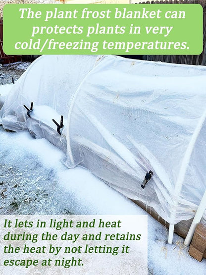 Abimars Thicker Plant Covers Freeze Protection 1.77 oz/yd², 10ft x 33ft Reusable Floating Row Cover for Garden, Frost Cloth Plant Freeze Protection, Plant Blanket for Outdoor Plants