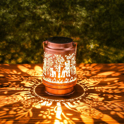 French Bulldog Solar Lanterns Outdoor Waterproof - Decorative Hanging Solar Lights for Garden Patio, Birthday Gifts for Women, Men, Dog Lover, Yard Lawn Porch Pathway Decor