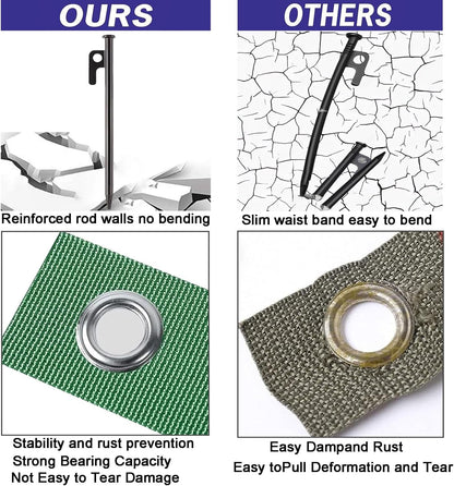 Heavy Duty Tree Stake Kits Steel Tree Stakes and Supports for Young Trees Against Bad Weather Leaning Tree Anchor Straightening Kit