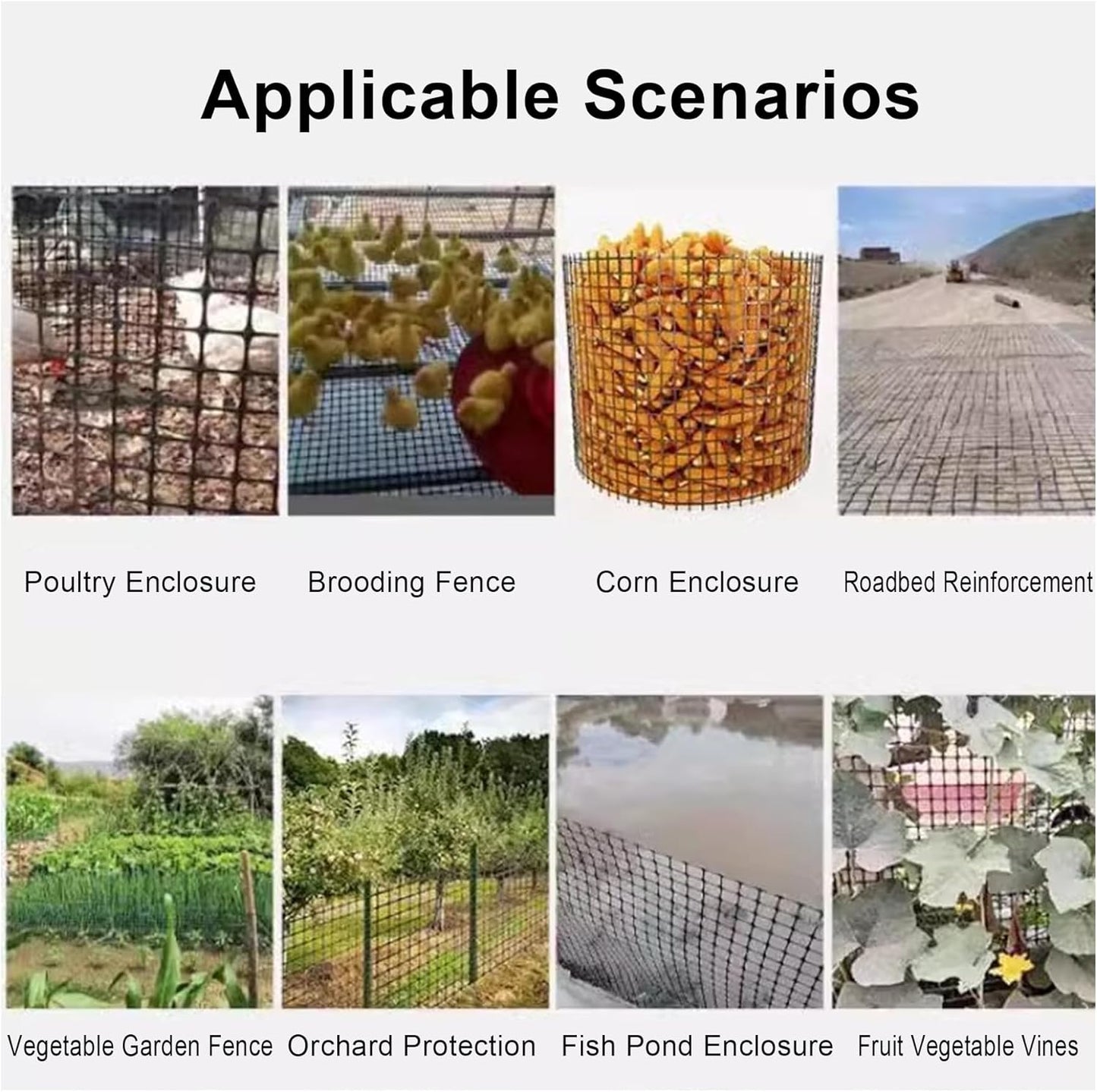 Plastic Wire Mesh Fence, Black Safety Fence Balcony Protection Net 39.3 Inch X 32.8FT Poultry Fence Roll for Garden Chicken Rabbit Construction Barrier(Size:1x30M - Mesh 1.8cm)
