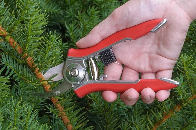 Dramm 18011 Stainless Steel Compact Pruner, Red