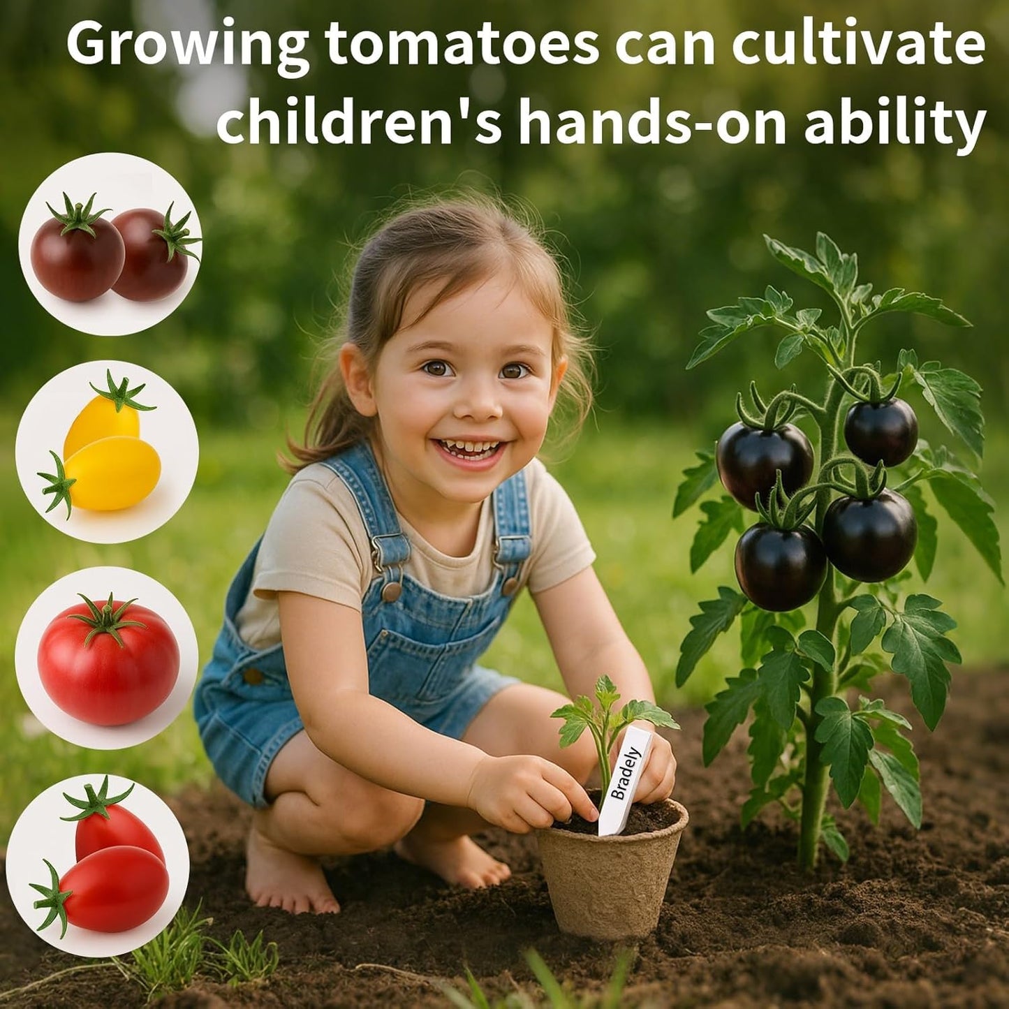5 Pack Tomato Seeds for Planting - 100+ Heirloom Tomato & Tomatillo Seeds Variety Pack to Grow in Your Home Vegetable Garden, Non-GMO, Complete Gardening Starter Gift