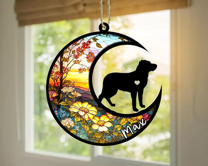 Personalized Dog Memorial, Custom Name Greater Swiss Mountain Dog Christmas Ornament with Name, Custom Breeds, Pet Loss Light Catcher, Gifts for Lovers Loss of Pet Sympathy on Mothers Day Christmas