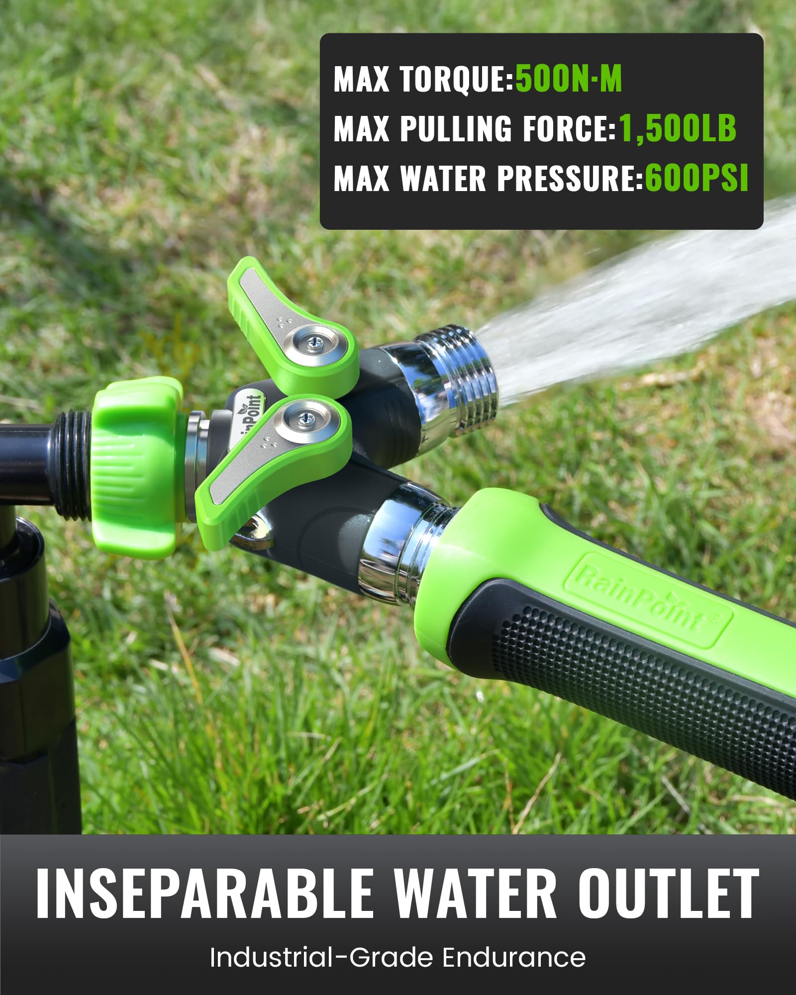 RAINPOINT 2 Way Garden Hose Splitter