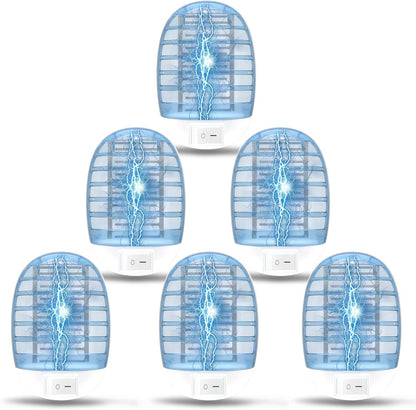 Indoor Bug Zappers, Fly Traps for Indoors, Insect Traps for Home Mosquito Killer for Kids & Pets, Home, Kitchen, Bedroom, Baby Room, Office (6 Packs)