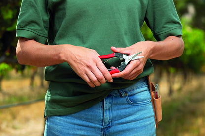 Felco F321 Pruning Snips – 7" Swiss-Made Garden Clippers with Curved Blade & Rounded Tip | Pruning Shears for Gardening | Garden Snips and Pruners with Carbon Steel Blade, Sap Groove