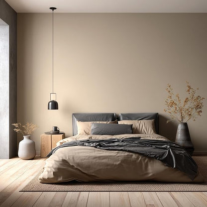 EVOLVE Paint & Primer: Environment-friendly, Low Sheen with One-coat Coverage for Interior & Exterior surfaces (Natural Beige, 1-Gallon)