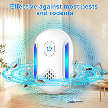 Upgraded Ultrasonic Repellent, 2025 Indoor Ultrasonic Repeller, Electronic Plug in Pest Control for Bugs,Mosquito,Roach, Ant, Rodent, Mouse, Spider Repellent for House, Warehouse, Garage (6)