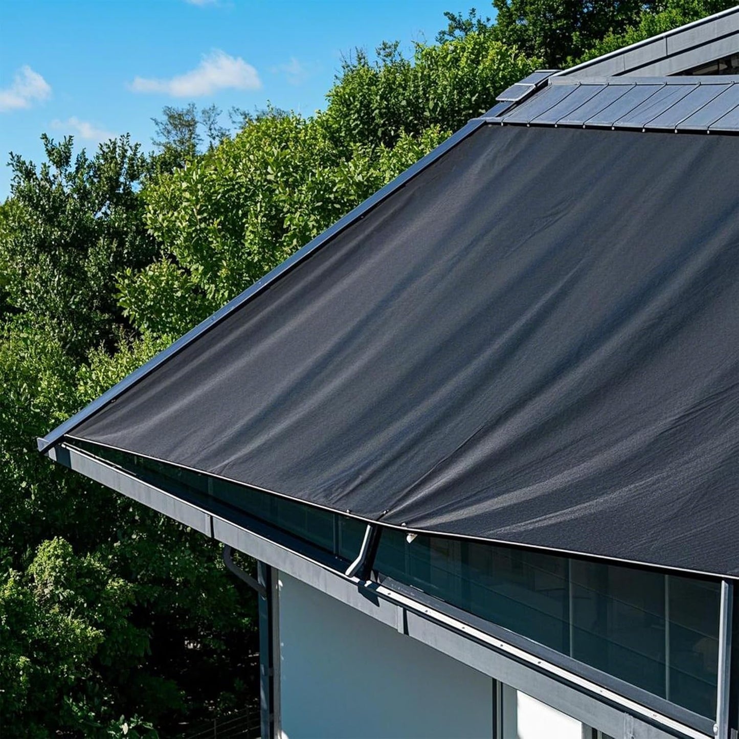 winemana 40% Black Shade Cloth, 3.3 x 10 FT Garden Mesh Tarp for Plants Heat Protection with Grommets, Sunshade Plant Cover for Greenhouse, Barns Kennel, Outdoor Netting Screens for Patio & Porch