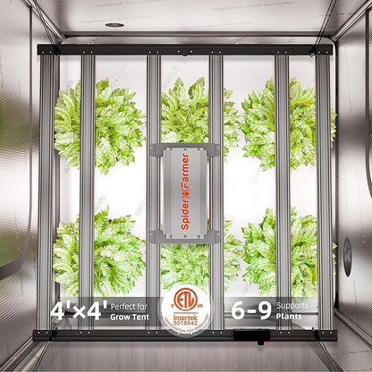 Spider Farmer G5000 Cost-Effective LED Grow Lights 480W, 4X4ft Grow Tent Light, Full Spectrum Dimmable Bar Style Led Growing Lamp for Indoor Plants, 2025 Upgraded App Remote Control