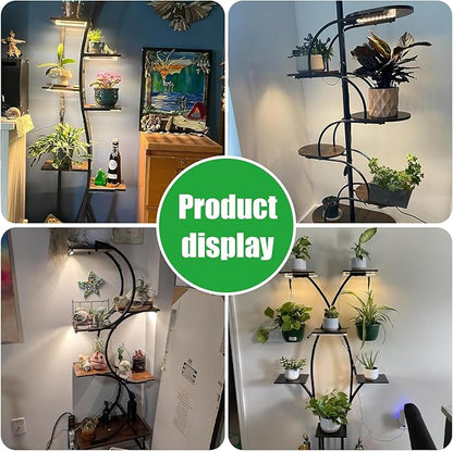 3 Head 7.8 Inches LED Grow Light Strips, Grow Lamps for Indoor Plants Full Spectrum 3000K, 72 LEDs Plant Light Strips with 3/9/12H Timer, 10 Dimmable Levels for Seedling Succulent