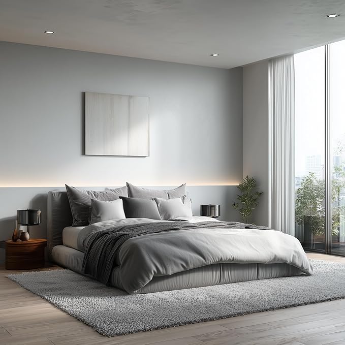 EVOLVE Paint & Primer: Environment-friendly, Low Sheen with One-coat Coverage for Interior & Exterior surfaces Silver Gray, 5-Gallon