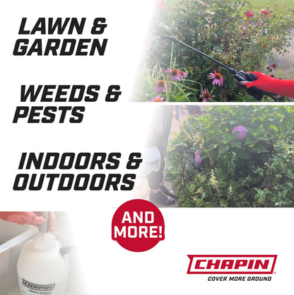 Chapin 1-Gallon Pump Sprayer, Anti-Clog for Consistent Spray