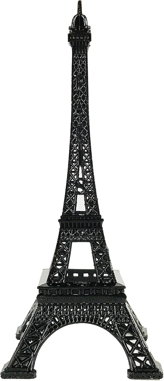 allgala 7" Eiffel Tower Statue Decor Alloy Metal, Black
